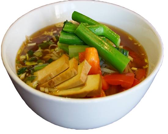 Vegetarian's Soup Noodle, Red Pepper, Tofu素汤面